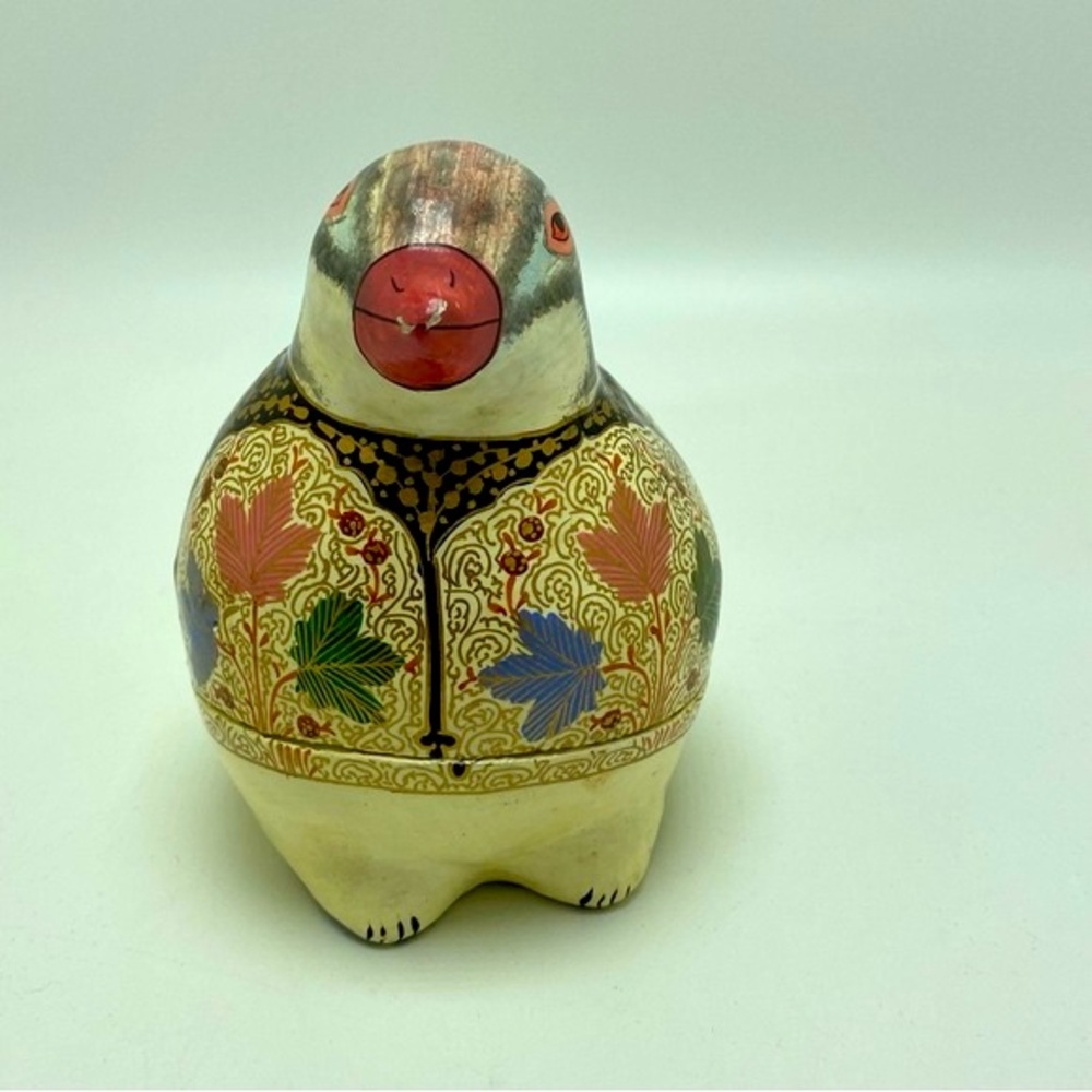 Kindred Black Hand Painted Quail Trinket Box